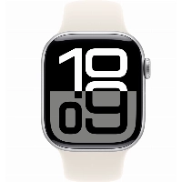 Apple Watch Series 10 46 мм, M/L 140-245 мм Silver, Aluminium Case GPS, Starlight