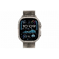Apple Watch Ultra 2 49mm Titanium Case Milanese Loop, размер M, Natural/Natural