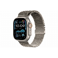 Apple Watch Ultra 2 49mm Titanium Case Milanese Loop, размер M, Natural/Natural