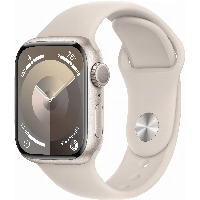 Apple Watch Series 9 45mm Aluminum Case with Sport Band, , размер S/M, Starlight, "сияющая звезда"