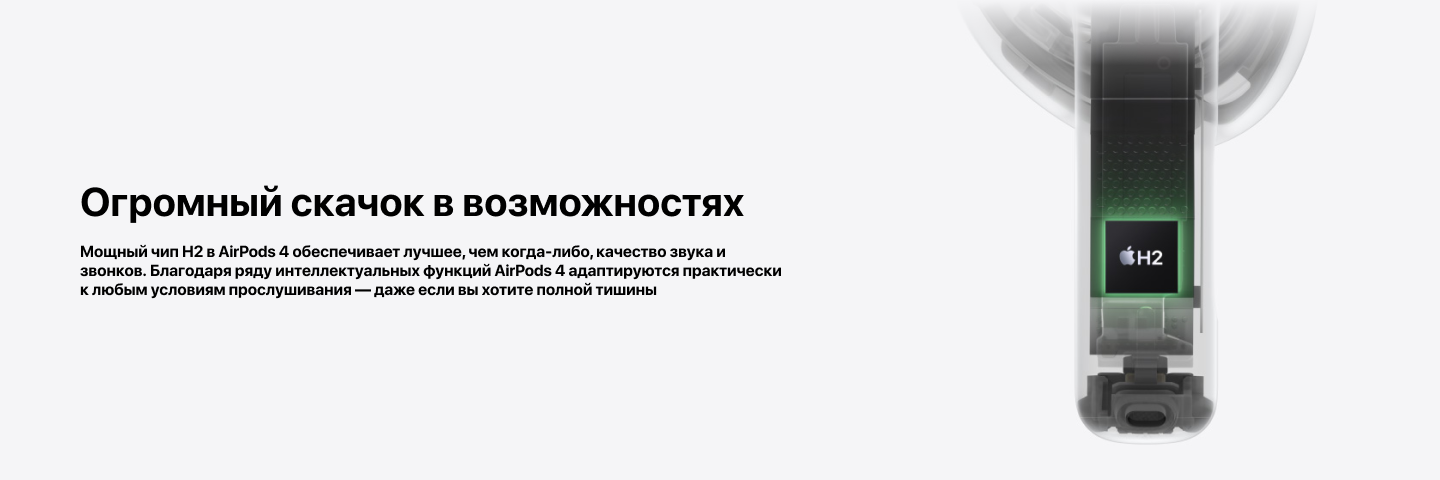 Беспроводные наушники Apple AirPods 4, White
